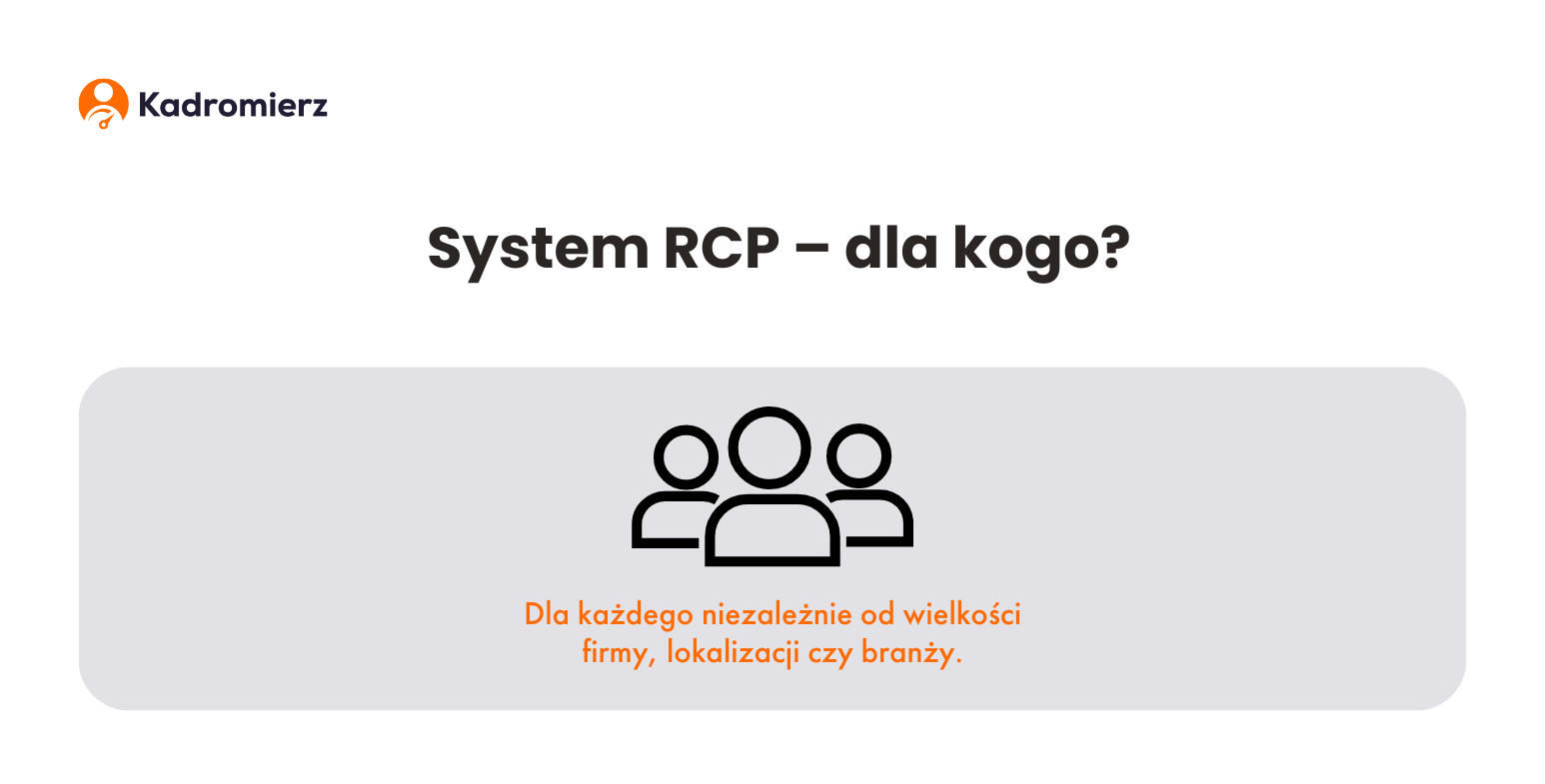 Grafika blogowa przedstawiająca dla kogo jest system RCP