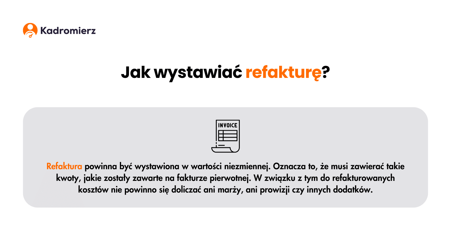 Jak wystawiać refakturę/