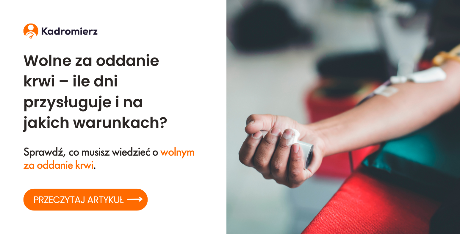 Wolne za oddanie krwi ile dni przysługuje i na jakich warunkach?