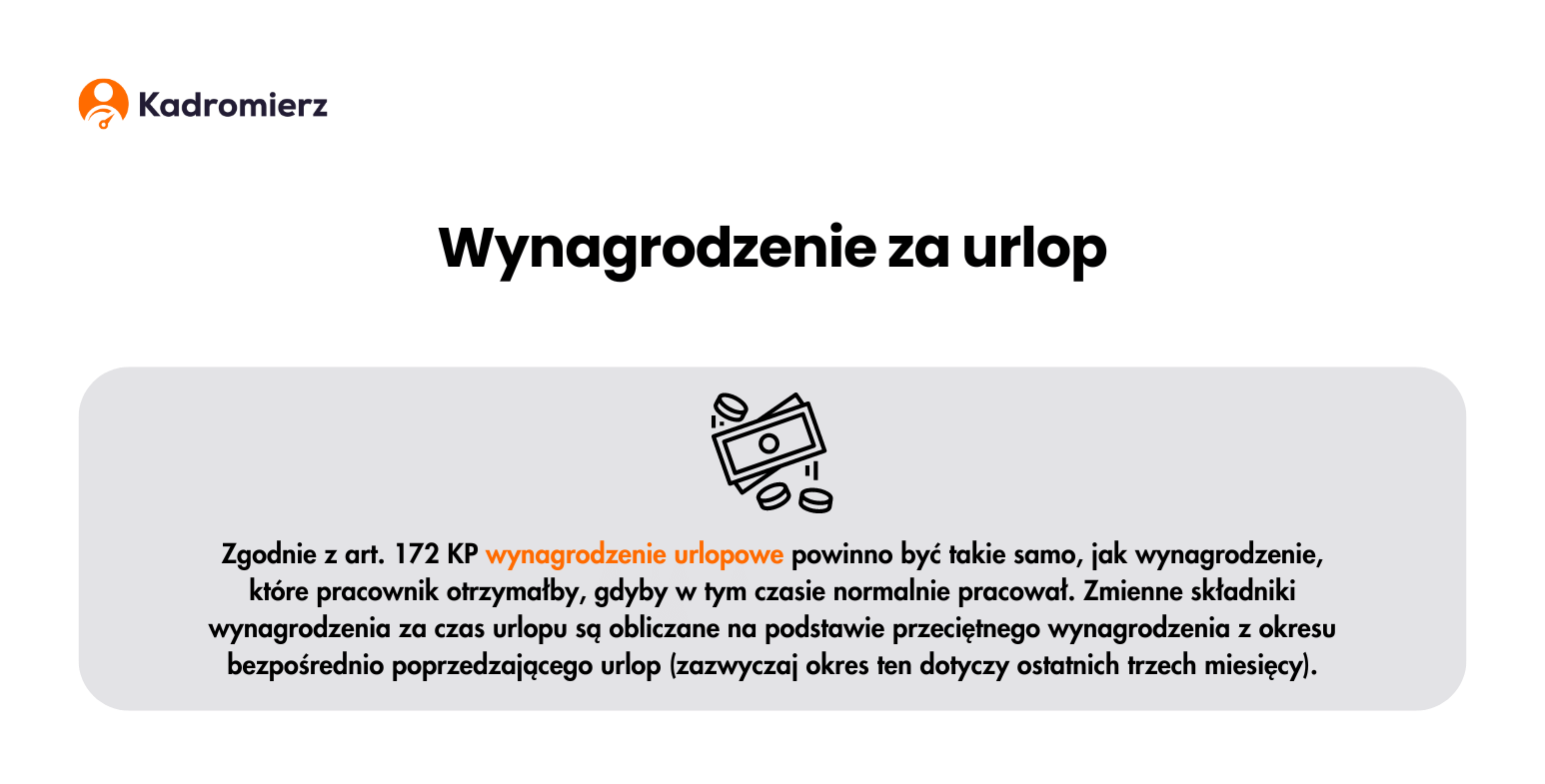 wynagrodzenie za urlop