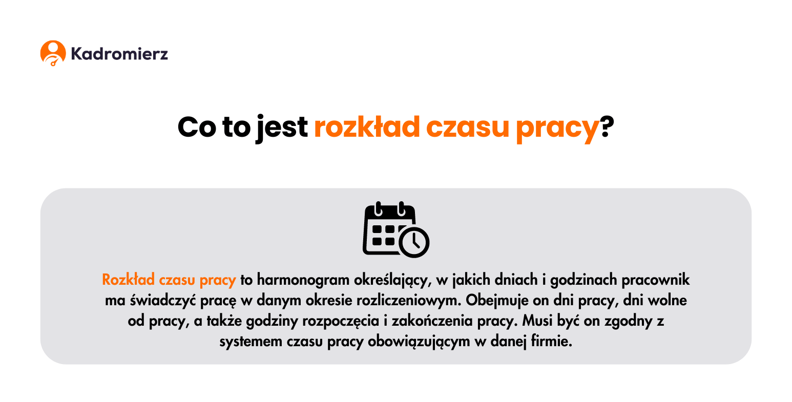 Co to jest rozkład czasu pracy?