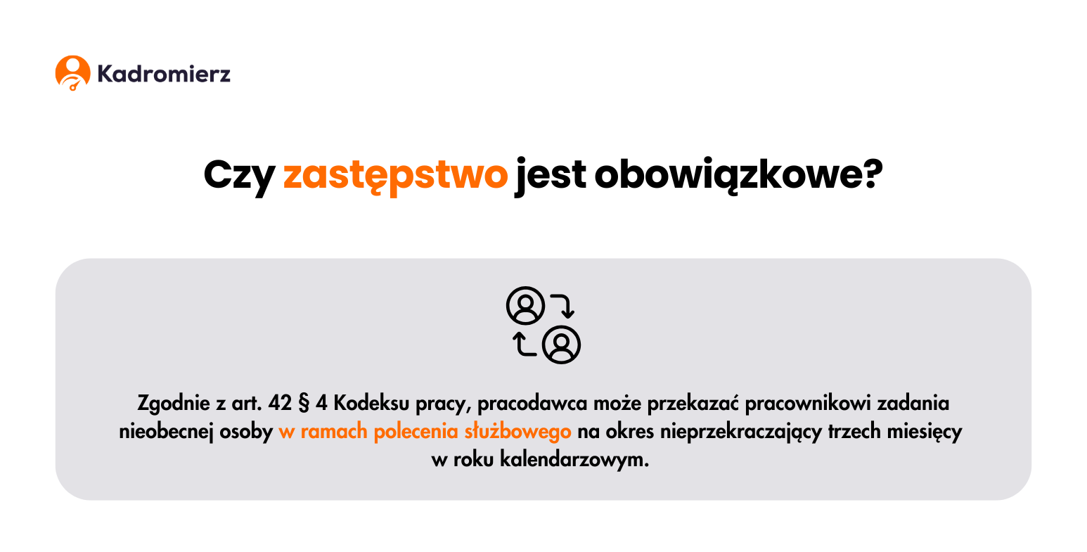 Czy zastępstwo jest obowiązkowe