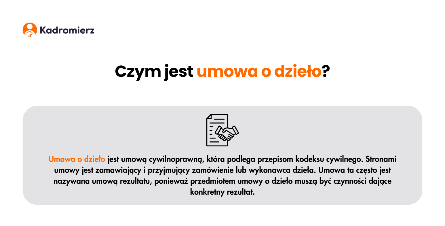 Czym jest umowa o dzieło